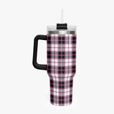 MacPherson Hunting Modern Tartan Crest 40 oz Insulated Tumbler with Handle